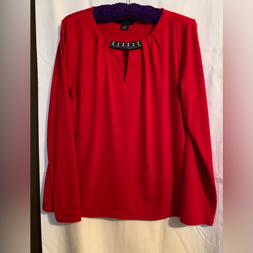 Liz Claiborne Women’s Red Top, Size XL